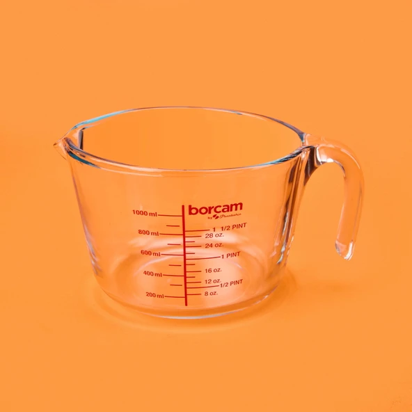 Borcam Ölçü Kabı - Şeffaf - 1 lt ürün görseli