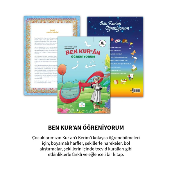 Kuran ı Kerim Öğrenme, Anlama ve Güzel Okuma Seti - Çocuk ve Aile Başlangıç Set  6 lı - Resim 3