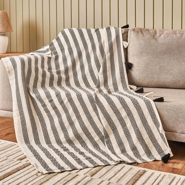 Soft Hill Koltuk Örtüsü - Siyah - 115x200 cm ürün görseli 1