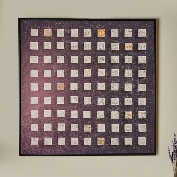 Deco Darkness Kanvas Tablo - Siyah - 100x100 cm ürün görseli