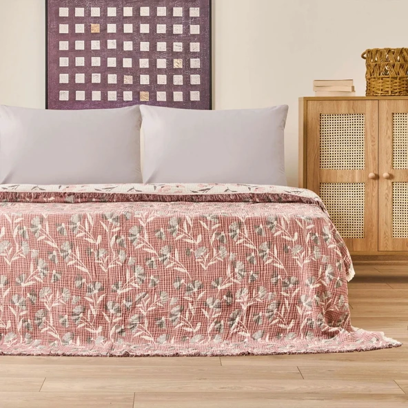 Soft Vinerya Tek Kişilik Yatak Örtüsü - Krem - 160x255 cm - Resim 2