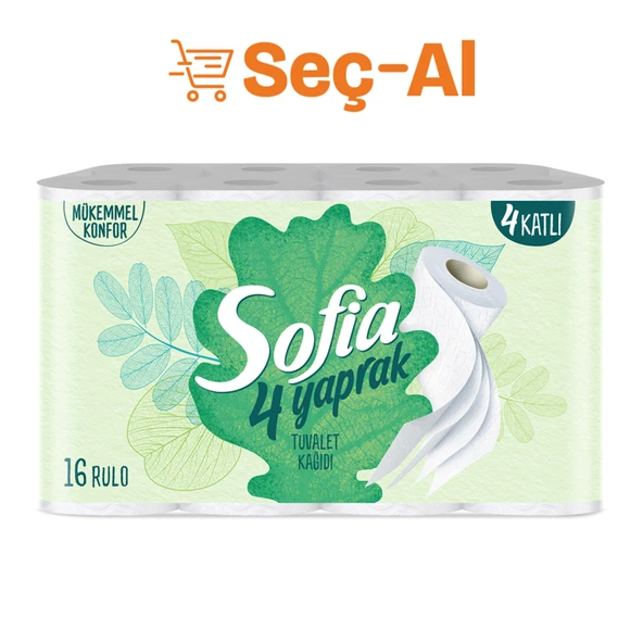 Sofia 4 Yaprak Tuvalet Kağıdı 16'lı ürün görseli 1