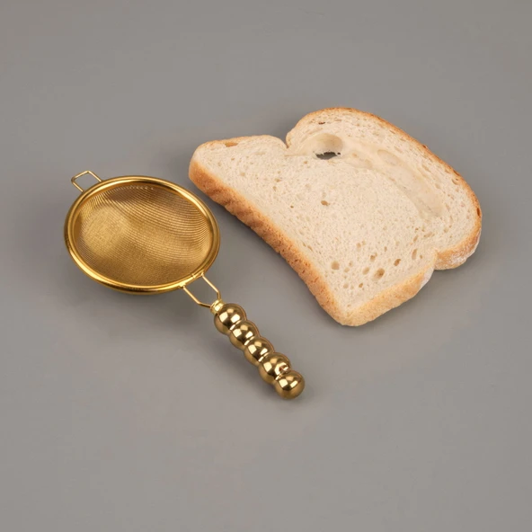 Çelik Çay Süzgeci - Gold - 3