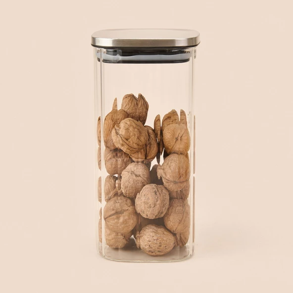 Whitley Cam Kavanoz - Şeffaf / Gri - 2,4 lt ürün görseli