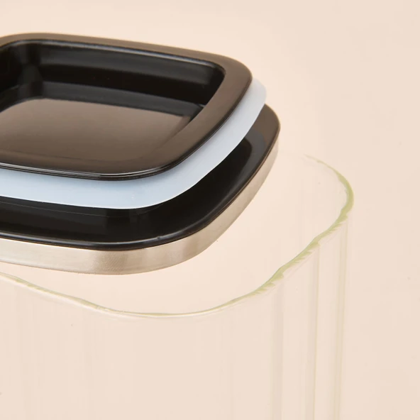 Whitley Cam Kavanoz - Şeffaf / Gri - 2,4 lt - Resim 3