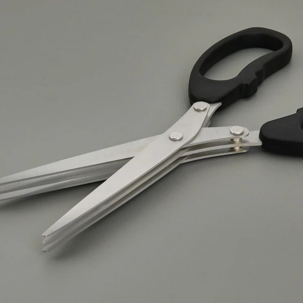 Mutfak Makası - Siyah / Gri - 19 cm - Resim 2