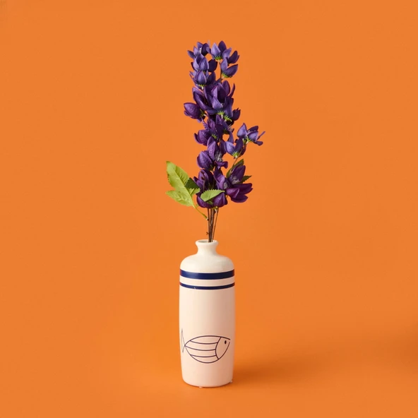 Deco Enkianthus Yapay Çiçek - Mor - 87 cm ürün görseli 1