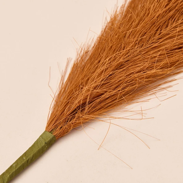 Dekoratif Tüy - Kiremit - 44 cm - Resim 3