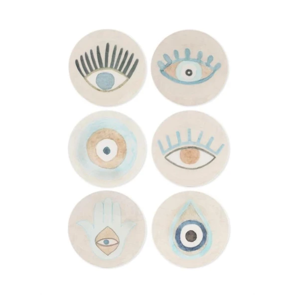 Mia Amulet Tatlı Tabağı - Asorti - 19 cm - Resim 3