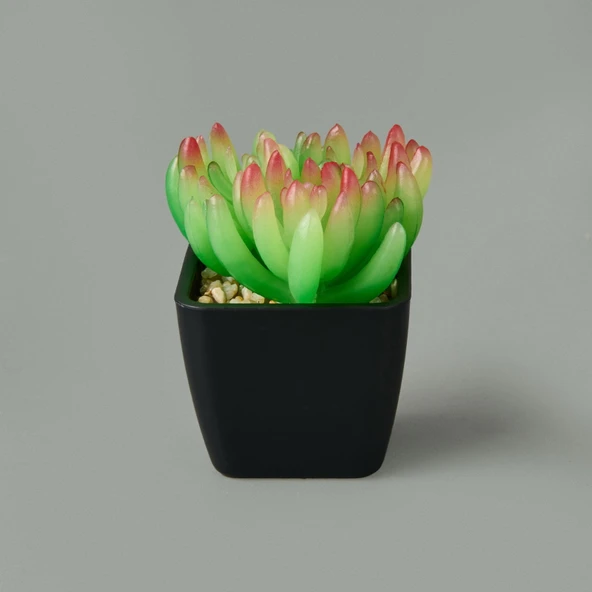 Mini Saksıda Yapay Çiçek - Asorti - 11x5 cm ürün görseli