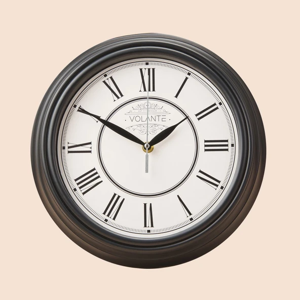 Classic Vintage Saat - Beyaz - 30 cm - Resim 2