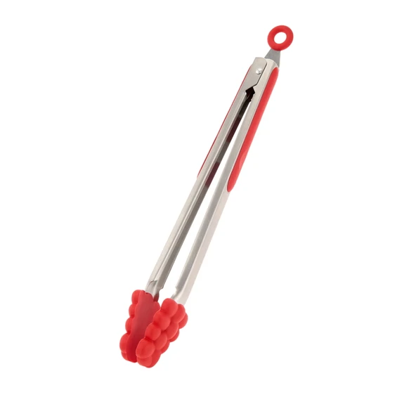 With Love Metal Saplı Silikon Uçlu Uzun Servis Maşası - Asorti - 28 cm ürün görseli