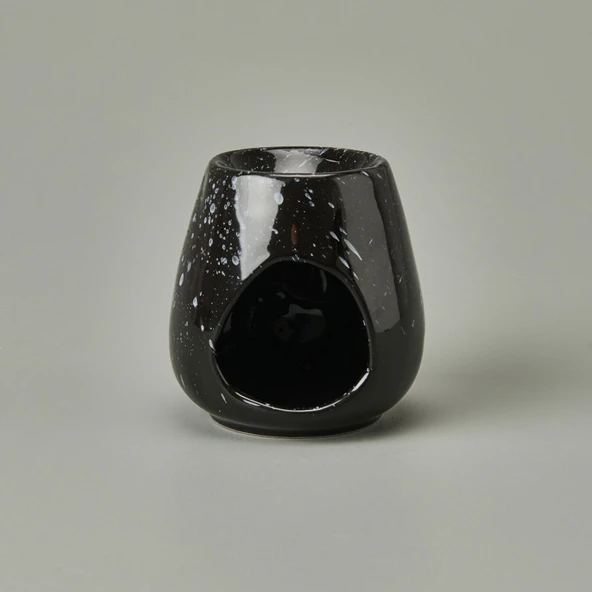 Deco Enyo Seramik Buhurdanlık - Siyah - 11 cm - 2