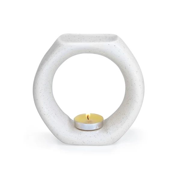 Deco Aisa Seramik Buhurdanlık - Krem - 12.5 cm