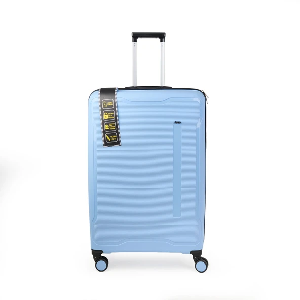 PP Büyük Boy Valiz - Mavi - 77x45x32 cm ürün görseli 1