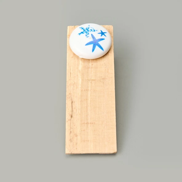 Home Deniz Yıldızı Temalı Kapı Stoperi - Açık Kahverengi - Resim 3