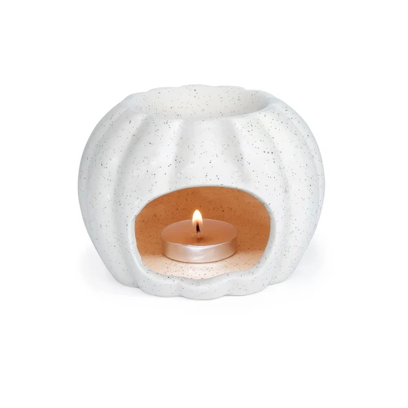 Deco Bona Seramik Buhurdanlık - Krem - 11,5 cm - 2