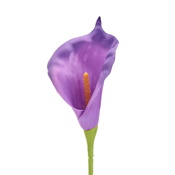 Deco Yapay Zambak Çiçeği - Mor - 60 cm - Resim 3