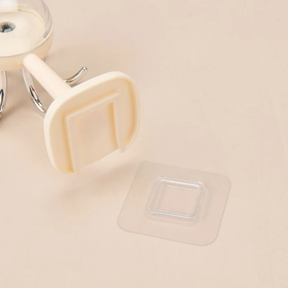 Yapışkanlı Dönebilen Anahtar Askısı - Asorti - Resim 3