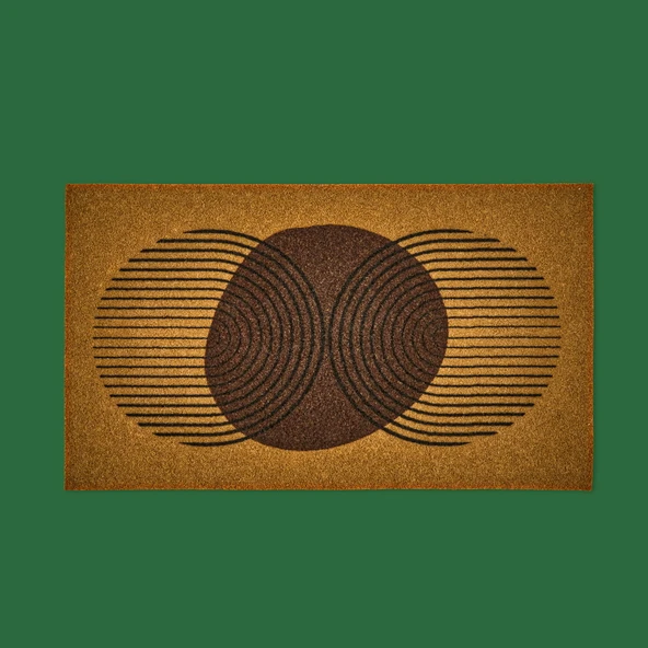 Welcome Paradoks Kapı Paspası - Bej / Kahverengi - 35x60 cm - Resim 2