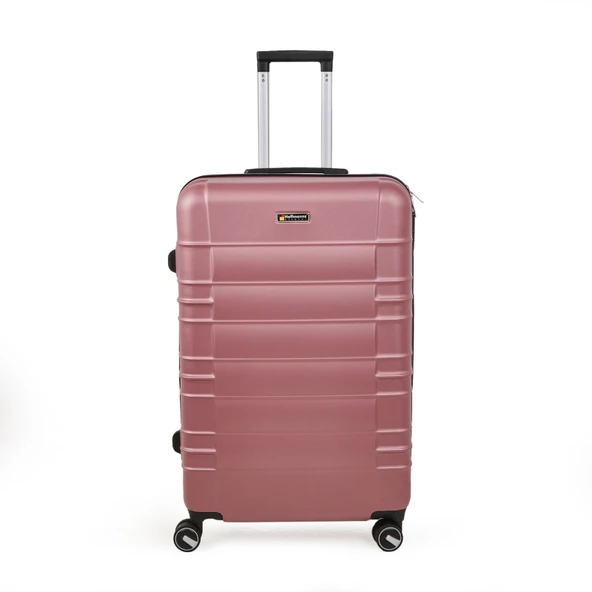 Travel Star Büyük Boy ABS Valiz - Gülkurusu - 76x52x30 cm ürün görseli 1