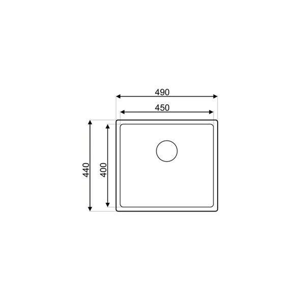 Asil Tam Kare Mermer Altı Eviye 40X45 ASİL45 - 2