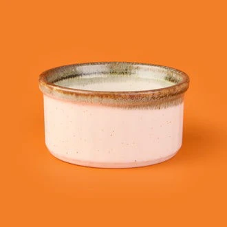 Porselen Sufle Kabı - Yeşil - 9 cm ürün görseli