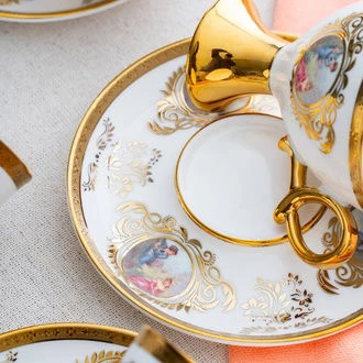 Rosanna 6'lı Kahve Fincan Takımı - Renkli - 100 ml - Resim 3