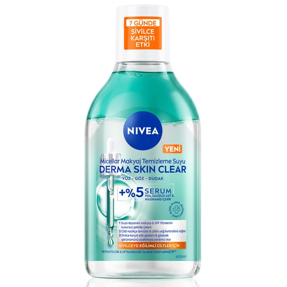 Nivea Derma Skin Micellar Makyaj Temizleme Suyu 400 Ml