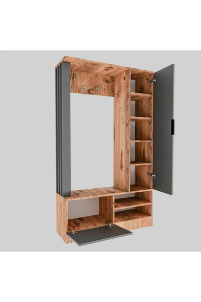 TUMBLERA Virgo Pine Portmanto Vestiyer 8 Bölmeli Ayakkabılık - 8