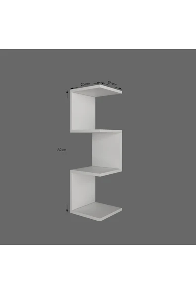 TUMBLERA Corner Köşe Duvar Rafı Kitaplık - 2