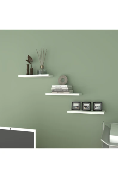 TUMBLERA Banliyö Uçan Raf 3 Adet Raf Duvar Rafı