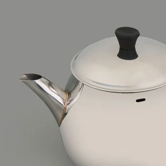 Orta Boy Çelik Çaydanlık - Gri - 2,25 lt + 1,3 lt - Resim 3