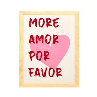 Deco Bold Hearts Duvar Panosu - Kırmızı / Pembe - 30x40 cm ürün görseli