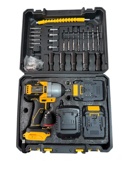 MSY professional AKÜLÜ TORKLU DARBELİ SOMUN SIKMA VE VİDALAMA 500N - Resim 2