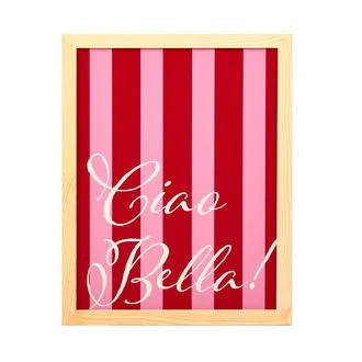 Deco Bright Holidays Duvar Panosu - Kırmızı / Pembe - 30x40 cm ürün görseli