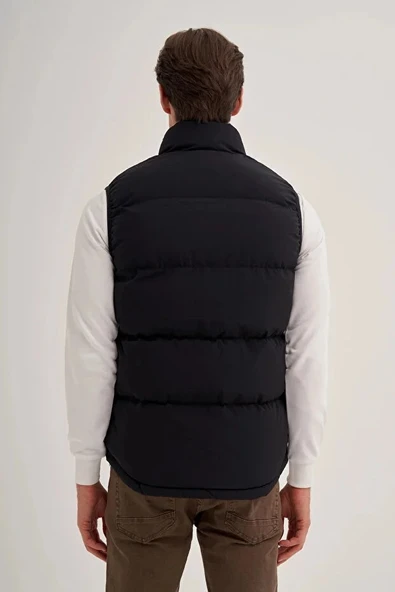 Cazador Shadow Slim Fit Elyaf Dolgulu Crinkle Kumaş Yelek-10260 - 3