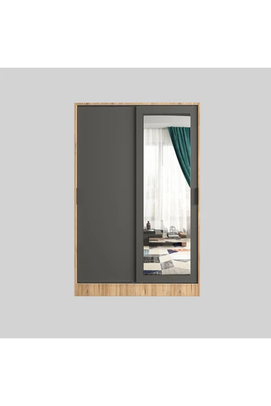 TUMBLERA AURA PİNE Portmanto Vestiyer Ayakkabılık Aynalı 2 Sürgü Kapaklı - 11