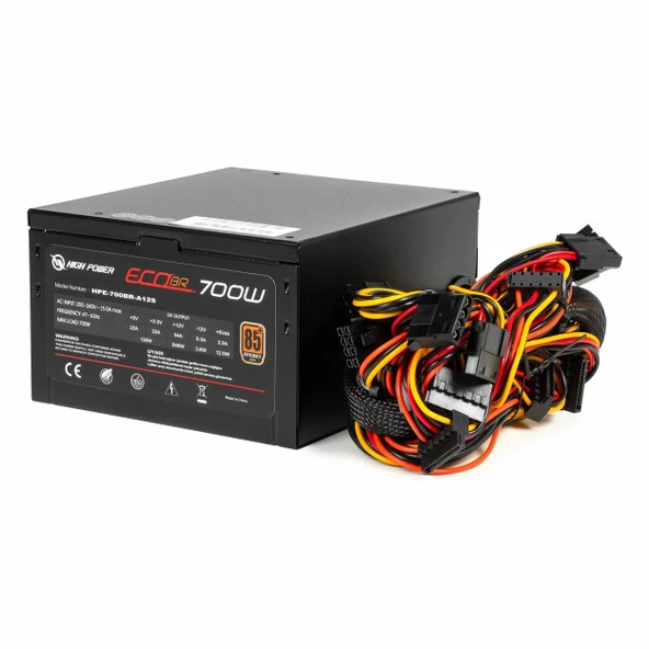 High Power Eco BR II 700W 80+ Bronz Güç Kaynağı - Resim 4