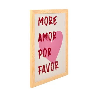 Deco Bold Hearts Duvar Panosu - Kırmızı / Pembe - 30x40 cm - Resim 2