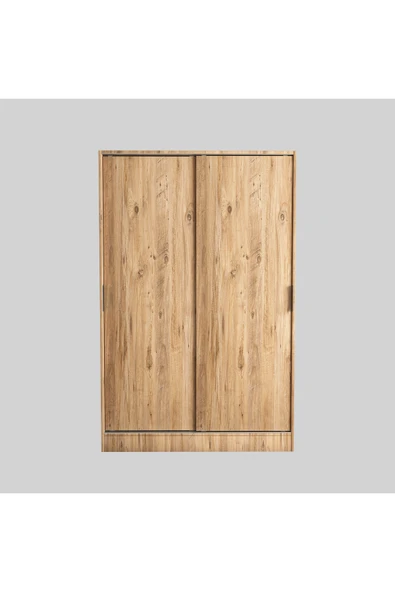 TUMBLERA Berceste Atlantik Çam 2 Sürgü Kapaklı 8 Bölmeli Dolap Gardırop - 6