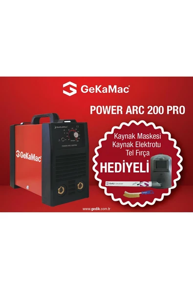 GEKA POWER ARC 200 PRO KAYNAK MAKİNASI + HEDİYELİ - 1