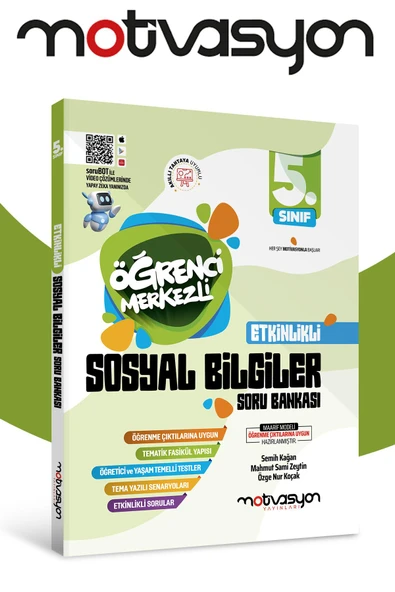 Motivasyon 5. Sınıf Sosyal Bilgiler Etkinlikli Tematik Fasikül Soru Bankası ürün görseli 1