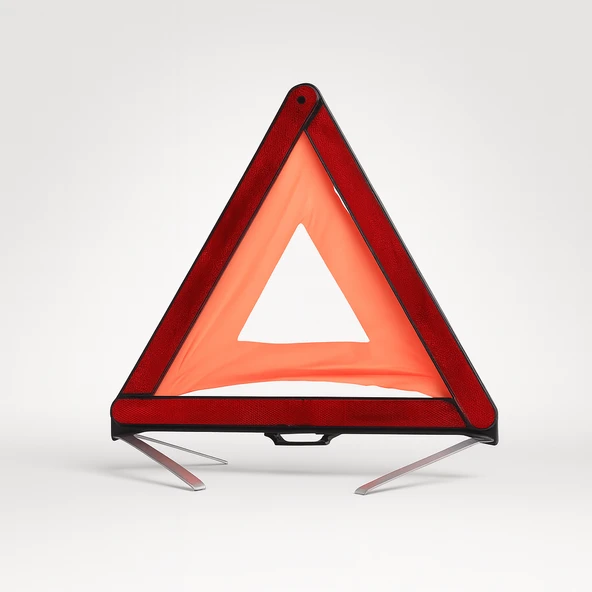 Üçgen Reflektörlü Araç Uyarı Levhası Katlanabilir Trafik Güvenlik Uyarı Levhası Acil Durum Yol Kenarı Ekipmanı ürün görseli