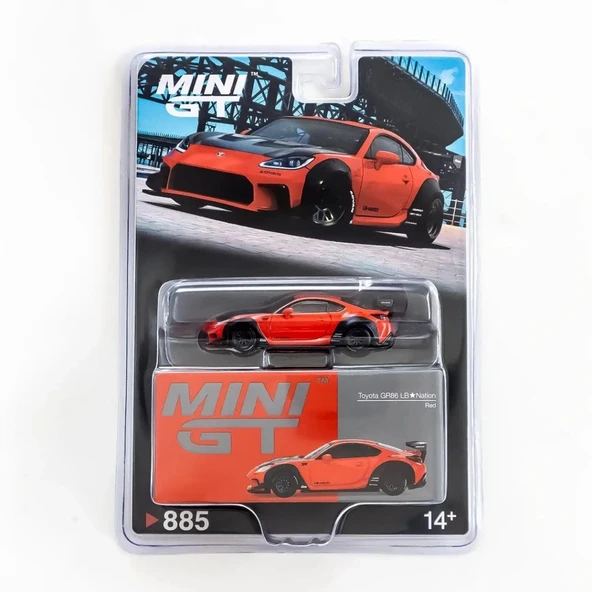 Eğitici Çocuk Mini GT 1/64 Toyota GR86 LB?Nation Red - Blister Paket - Resim 2