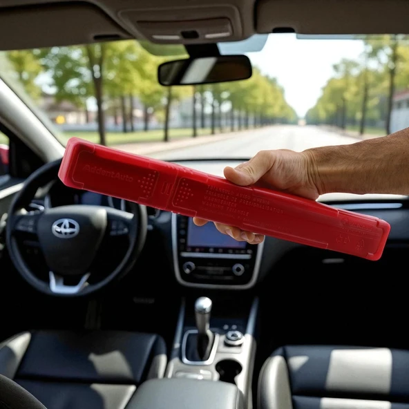 Üçgen Reflektörlü Araç Uyarı Levhası Katlanabilir Trafik Güvenlik Uyarı Levhası Acil Durum Yol Kenarı Ekipmanı - Resim 6