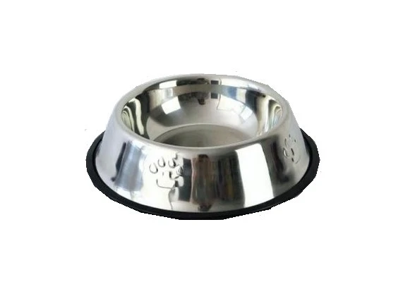 Pati Desenli Kedi Köpek Çelik Mama Kabı 12 ÖZ - 3