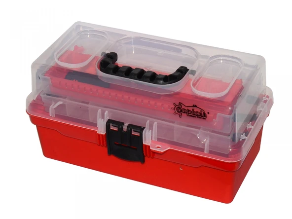 KUTU 15 BALIKÇI TAKIM ÇANTA 2 RAFLI ŞEFFAF