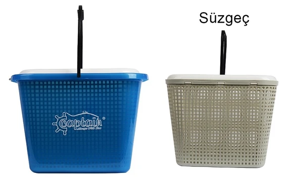 KUTU BALIKÇI KOVASI LÜKS SÜZGEÇLİ 10 LİTRE ürün görseli 1