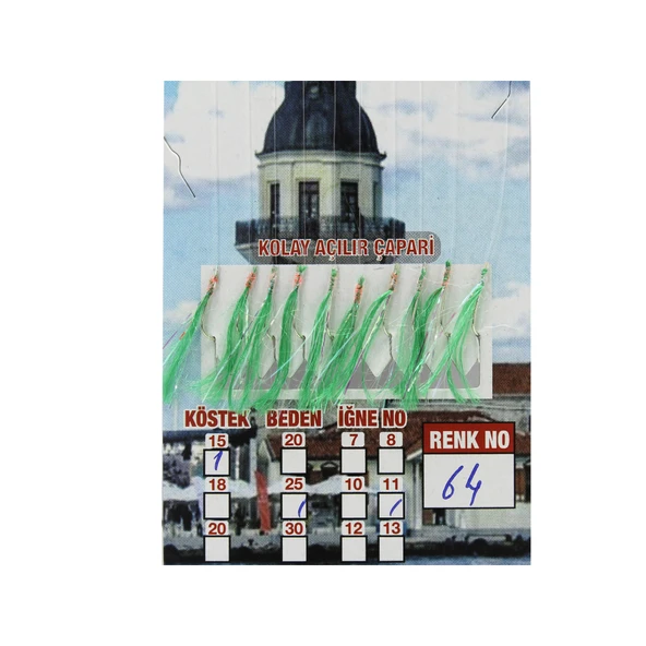 ÇAPARİ İSTAVRİT KOLAY AÇILIR 10 İĞNE RENK 64 ürün görseli 1